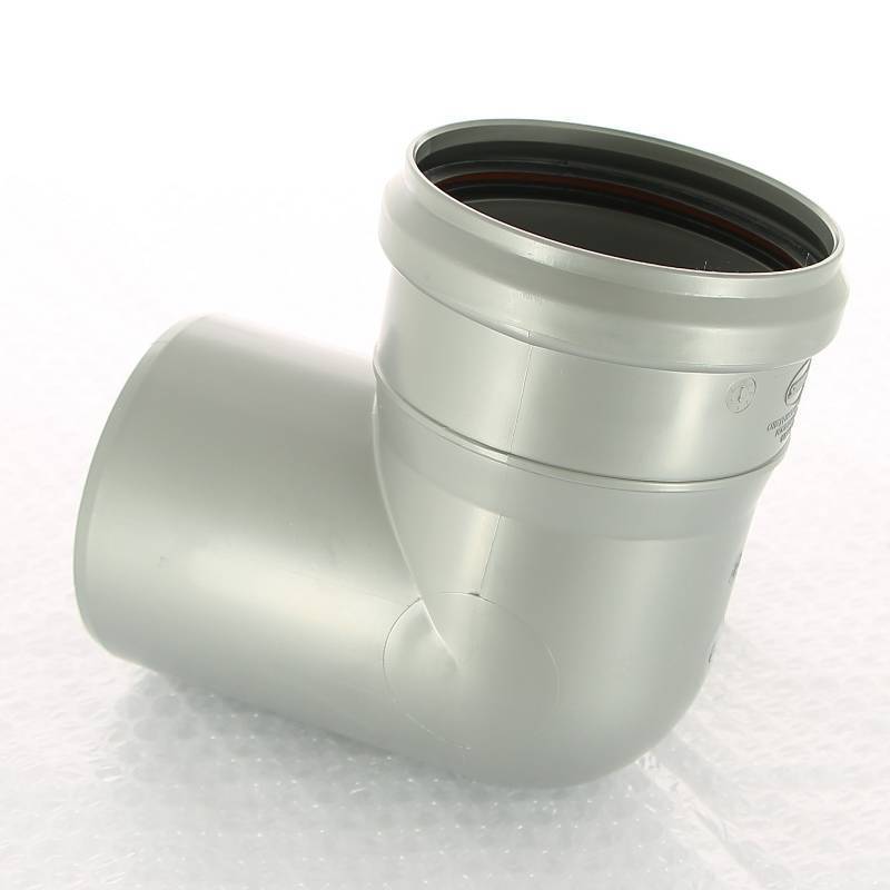 Отвод Sinikon Стандарт 110x50 мм 87° с левым патрубком 552003.R