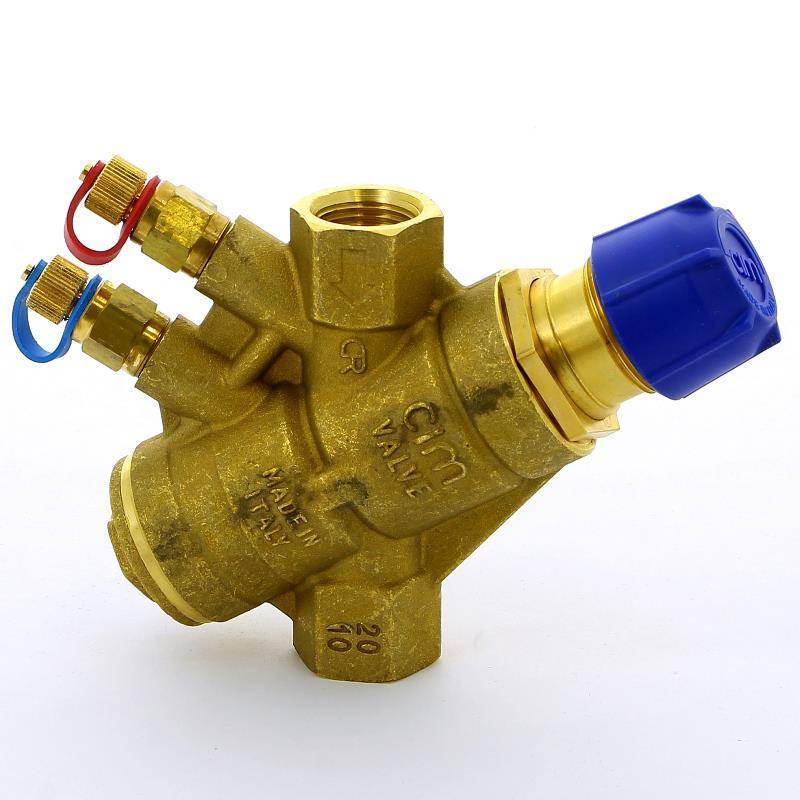 Комплект: клапан балансировочный ручной Cimberio 787OT/2R 1/2 CIM 787F 15