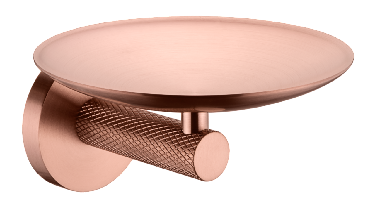 Мыльница подвесная Boheme Uno с латунной чашей copper brushed 10973-CB