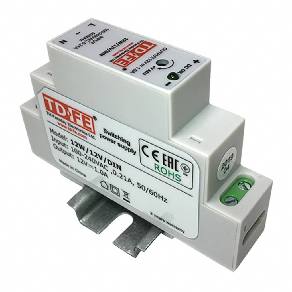 Блок питания на DIN-рейку Faraday 12Вт 12В 12W/12V/DIN