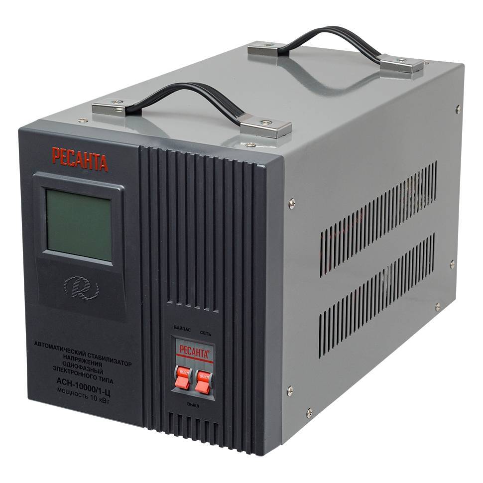 Стабилизатор напряжения Ресанта АСН-10000/1-Ц релейный 10 кВт