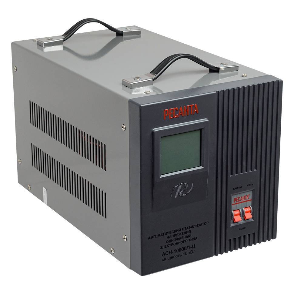 Стабилизатор напряжения Ресанта АСН-10000/1-Ц релейный 10 кВт