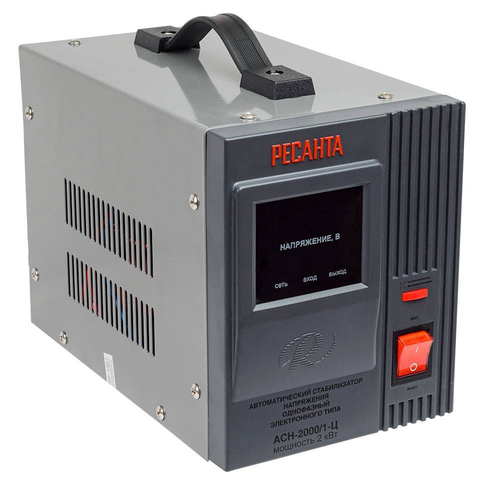 Стабилизатор напряжения Ресанта АСН-2000/1-Ц релейный 2 кВт
