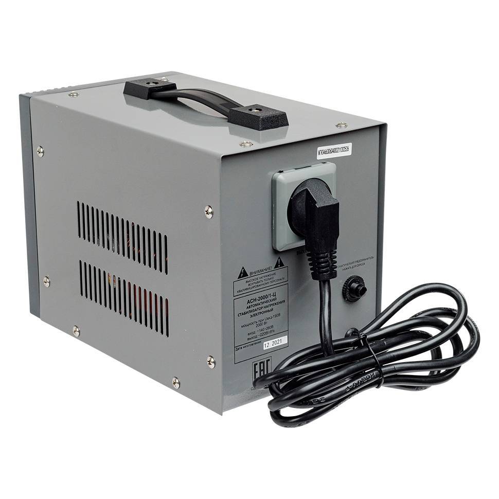 Стабилизатор напряжения Ресанта АСН-2000/1-Ц релейный 2 кВт