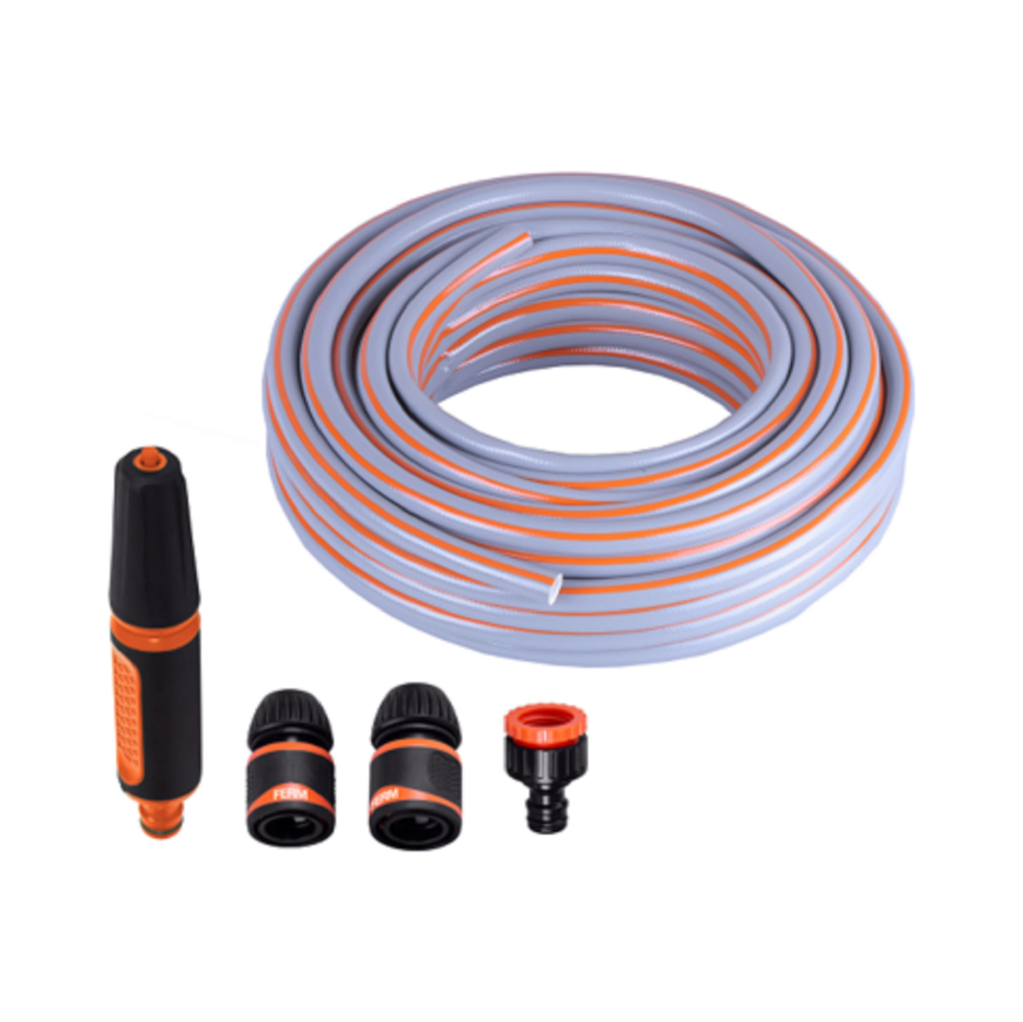 Набор для полива FERM GHA шланг 20 м с аксессуарами GHA