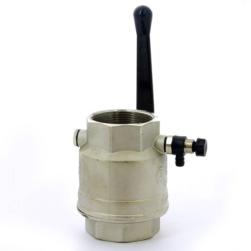 Кран шаровой Bugatti OREGON ВВ с заглушкой и дренажным вентилем рычаг 2 03300044