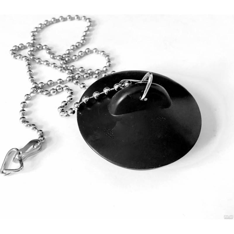 Пробка для ванны и мойки Wirquin с цепочкой D47 мм 30718254