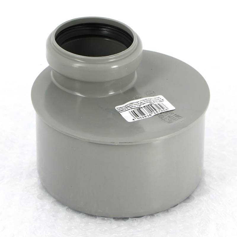 Редукция канализационная Ostendorf HT HTRK 110/50 мм короткая эксцентрическая 115725