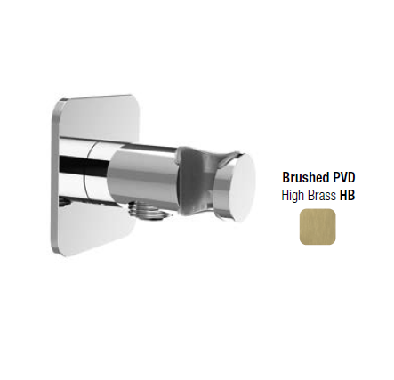 Шланговое подсоединение с держателем Almar Showers Accessories High Brass Brushed PVD E095041HB