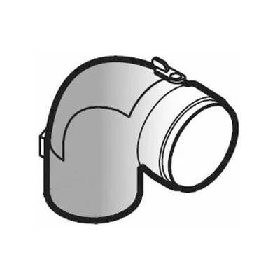 Колено De Dietrich DY877 с лючком для ревизии 80 мм PPS 100008301