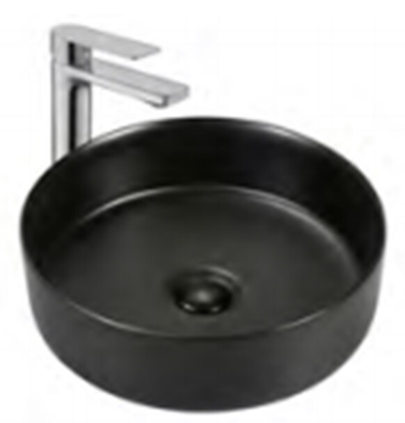 Раковина Splendy Bliss 400x400x125 мм без отверстия цвет черный матовый BL10540T0NBM