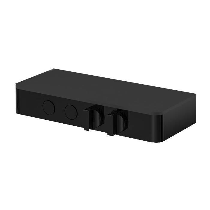 Смеситель для душа встраиваемый FIMA Carlo Frattini Switch стекло черное / черный матовый F5940NS