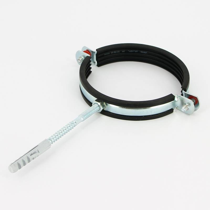 Хомут с резиновым уплотнителем, шпилькой и дюбелем Uni-Fitt 4 дюйма (107-116 мм) 850U0800