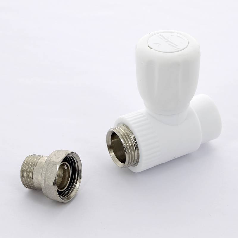 Кран радиаторный прямой Pro Aqua 25x3/4 полипропиленовый с разъемным соединением PA41010