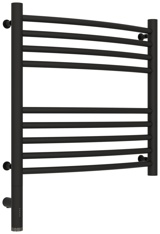 Полотенцесушитель электрический Сунержа Богема 3.0 500x500 мм МЭМ нижнее слева темный титан муар 15-5802-5050