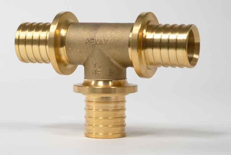 Тройник SANHA 3fit-Press 40х40х40 мм латунь DZR 11080351001