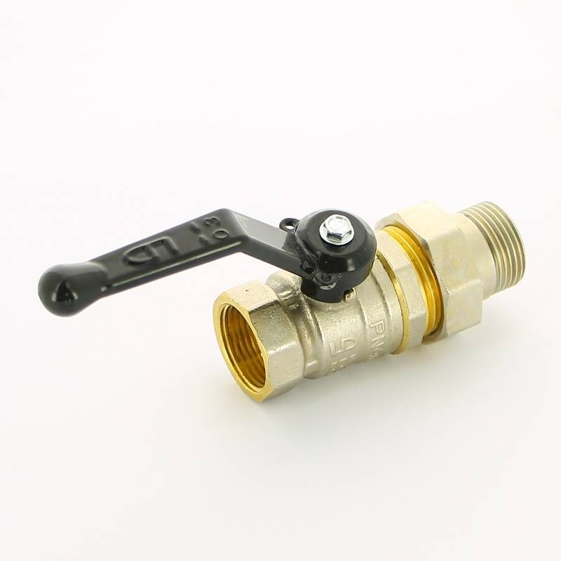 Кран шаровой LD Pride 3/4 НВ полнопроходной ручка с американкой 47.307.20