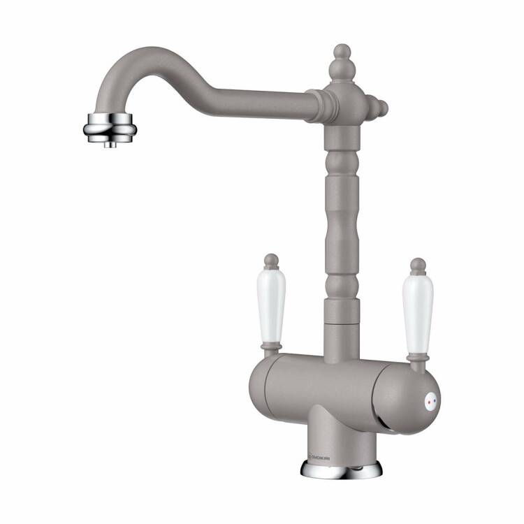 Смеситель для кухни OMOIKIRI Amagasaki однорычажный с каналом для питьевой воды Leningrad Grey 4994232