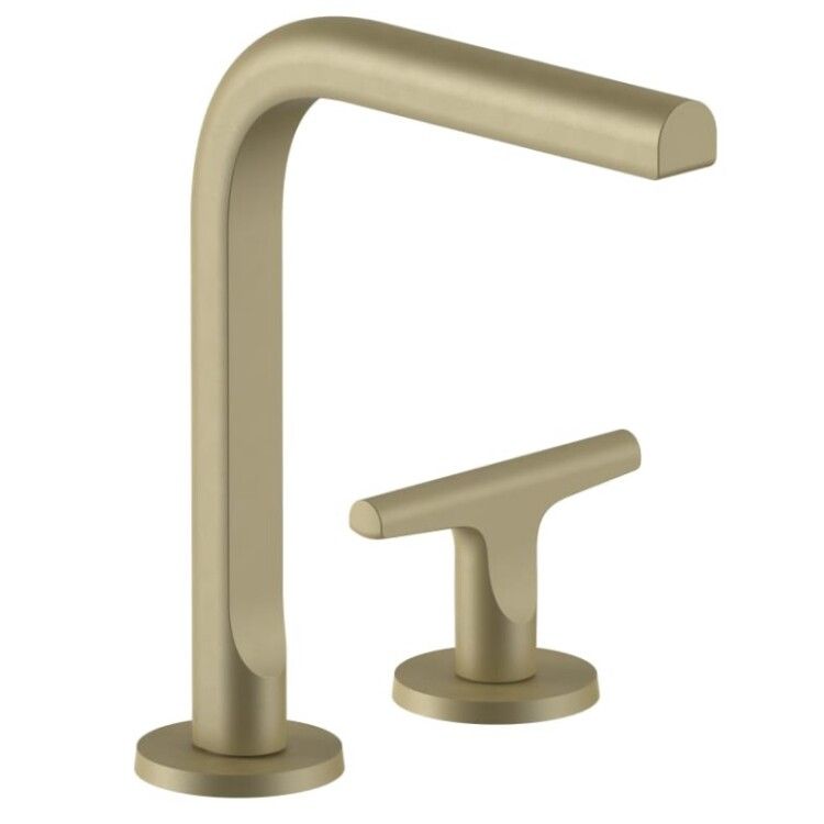 Смеситель для раковины Fantini Sailing на 2 отверстия Matt British Gold PVD 67P6J107W
