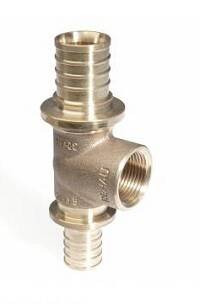 Тройник с внутренней резьбой REHAU RAUTITAN RX 32-1-32 бронза 14562991001