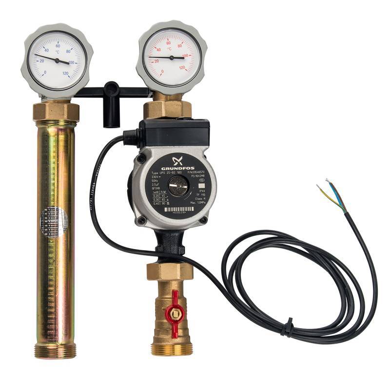 Насосная группа Meibes UK без смесителя 1 с насосом Grundfos UPS 25-60 M66811.40RU