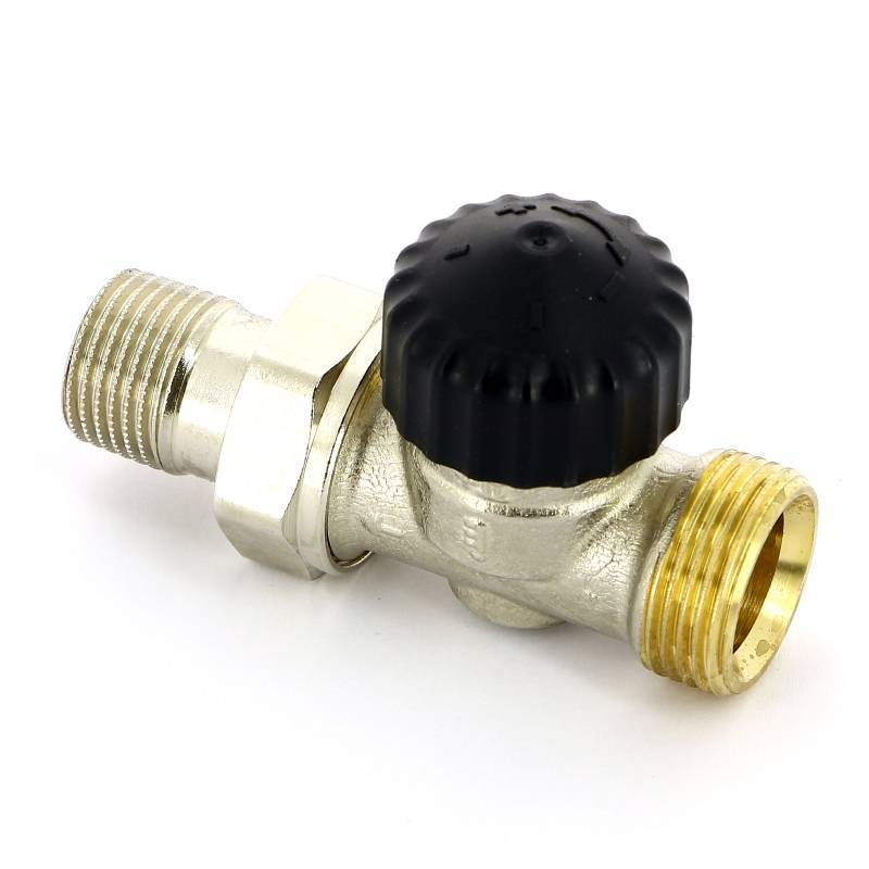 Вентиль термостатический Uni-Fitt прямой HH 1/2 x 3/4 EK никелированный 162V2300