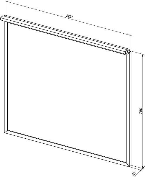 Зеркало Allen Brau Priority 80 см серебро 1.31015.02