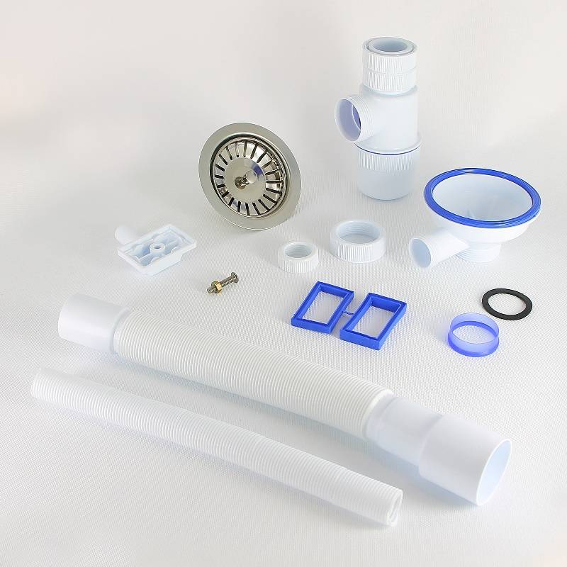 Сифон для мойки Wirquin Элит 1 1/2 х 40 мм чашка 114 мм с гофрой 40/50 мм 30987084