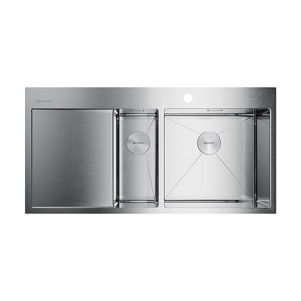 Кухонная мойка Omoikiri Akisame 100-2-R-IN нержавеющая сталь 100x51 см 4973547