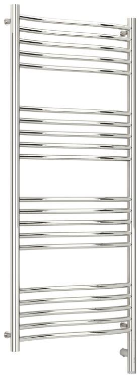 Полотенцесушитель электрический Сунержа Флюид 3.0 1200x500 мм справа полированная сталь 00-5821-1250