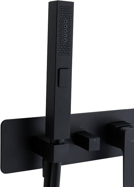 Смеситель для душа Allen Brau Infinity с внутренней частью черный матовый 5.21011-31