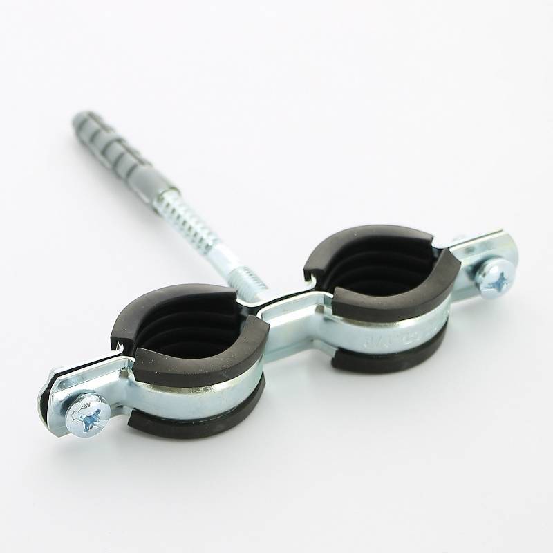 Хомут двойной с резиновым уплотнителем, шпилькой и дюбелем Uni-Fitt 3/4 дюйма (25-29 мм) 850D3800