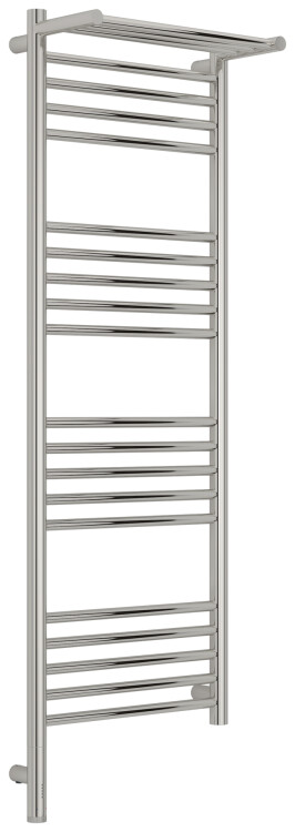 Полотенцесушитель электрический Сунержа Богема 3.1 с 1 полкой 400x1200 мм МЭМ нижнее слева полированная сталь 0060061240