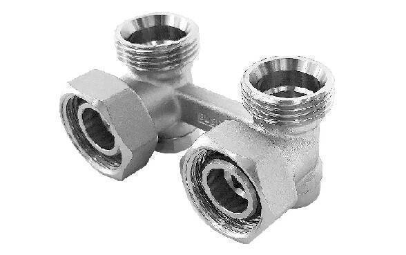 Вентиль угловой H-образный Everline 3/4 никелированный EVR05.3412