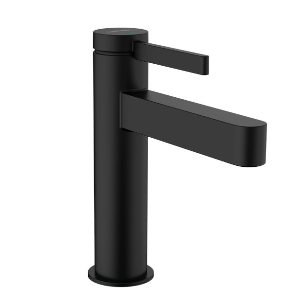 Смеситель для раковины Hansgrohe Finoris 110 CoolStart черный матовый 76024670