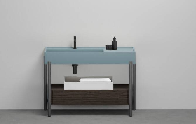 Консоль под раковину Ceramica Cielo Plinio 1200x480x710 мм Cemento PNST115CM