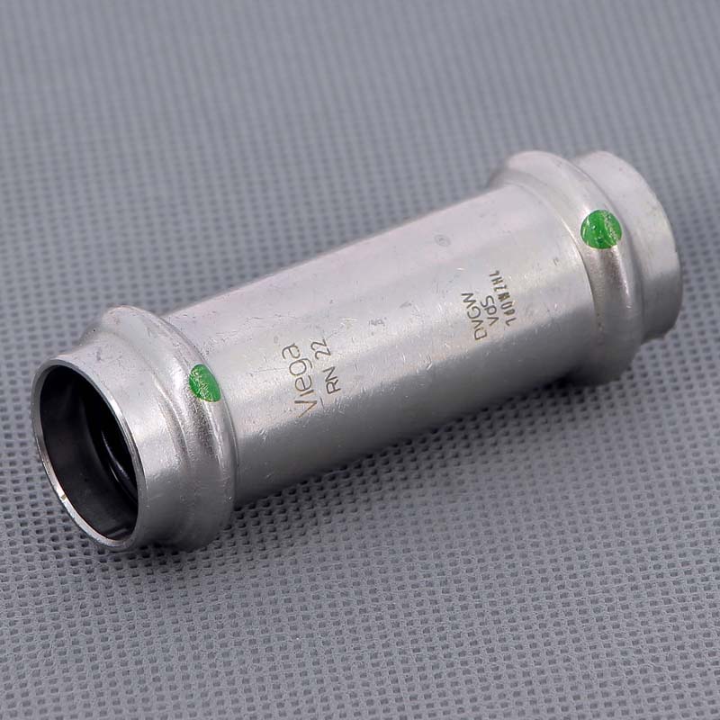 Муфта надвижная пресс Viega Sanpress Inox нержавеющая сталь 22 мм 436391