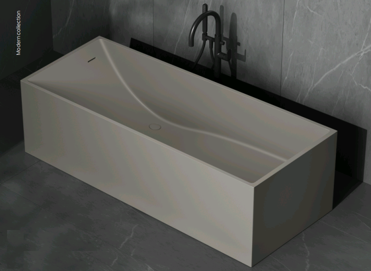 Ванна DEA Design Modern 1800х760х580 мм Grey Brown DD860718006