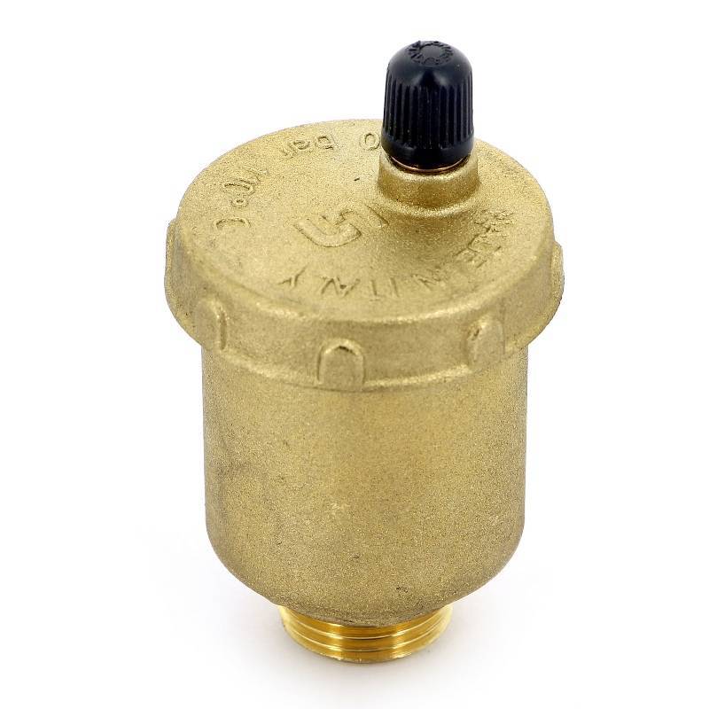 Воздухоотводчик автоматический Uni-Fitt 1/2 нижнее подключение верхний выпуск латунь 230G2000