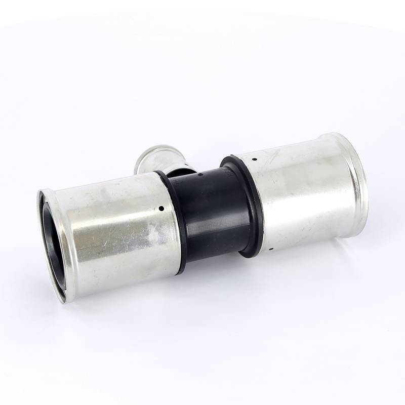 Тройник пресс PVDF Henco 63х32х63 мм 10PK-633263