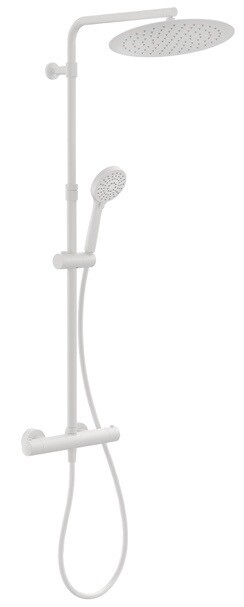 Душевая стойка Cisal Tayrona со смесителем белый матовый RDC8420D4Q