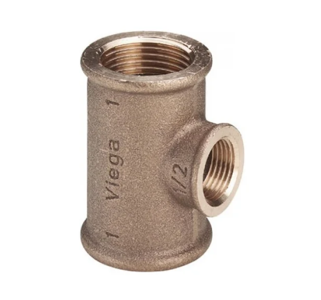Тройник латунный Viega 1х3/4х1 дюйма 109172