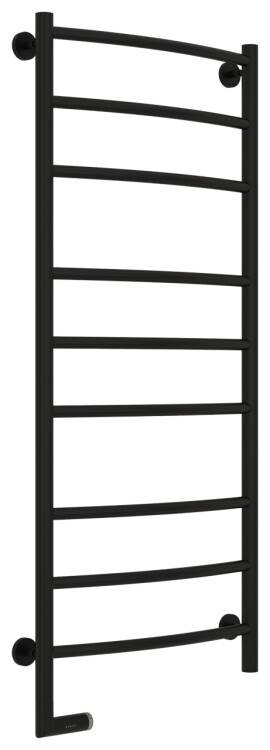 Полотенцесушитель электрический Сунержа Галант 2.0 1200x500 мм МЭМ слева черный матовый 3152001250