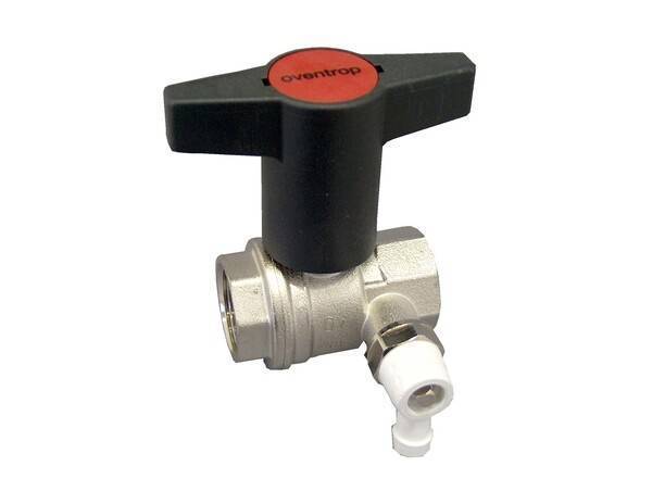 Кран шаровой Oventrop Optibal DN 25 1 ВВ PN 16 с удлиненной ручкой и штуцером 1077808