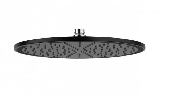 Верхний душ Kludi A-QA 300x300 мм черный матовый/хром 6433087-00