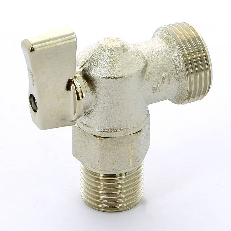 Кран шаровой для стиральной машины ITAP никелированный 1/2х3/4 дюйма 392 1/2