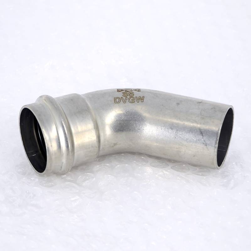 Угольник-вставка 45° пресс IBP >B< Press Inox 35 мм нержавеющая сталь PS5040 0350000