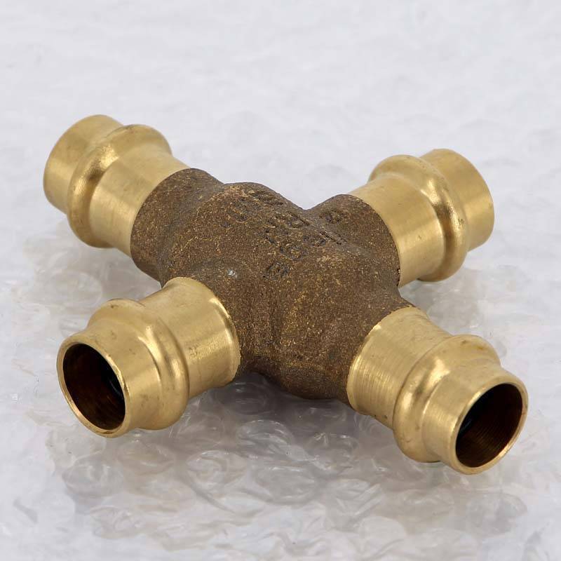 Крестовина пресс бронзовая Viega Sanpress 15 мм 424435