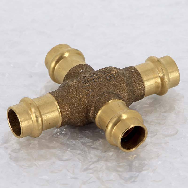 Крестовина пресс бронзовая Viega Sanpress 15 мм 424435