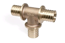 Тройник SANHA 3fit-Press 40х40х40 мм бронза 14570353001